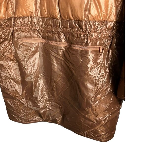 Free People Coat S Brown Movement Patricia‎ Packable Poncho Puffer Oversized - Picture 12 of 16